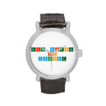Earth Science 
 is 
 Awesome  Wrist Watch