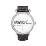 Maricela del Rio Rue de Flandre 94  Wrist Watch