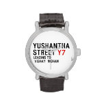 Yushantha  Street  Wrist Watch
