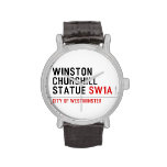 WINSTON CHURCHILL STATUE  Wrist Watch