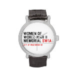 women of world war II memorial  Wrist Watch