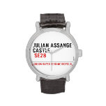 JULIAN ASSANGE CASTLE    Wrist Watch