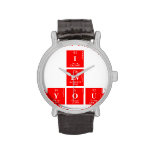 I
 Lv
 you  Wrist Watch