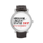 abraham lincoln statue  Wrist Watch