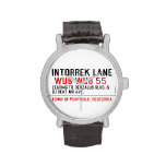 Intorrek Lane   Wrist Watch