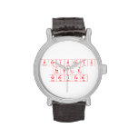 Periodic Table Writer  Wrist Watch
