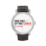 DGN DNZ SFTWR  Wrist Watch