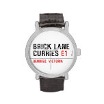 brick lane  curries  Wrist Watch