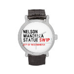 nelson mandella statue  Wrist Watch