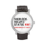 sherlock holmes statue  Wrist Watch