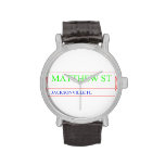 Matthew st  Wrist Watch