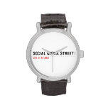 Social Media Street  Wrist Watch