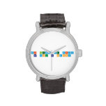 MI LEMA DE VIDA 
 BE YOU BE HAPPY  Wrist Watch