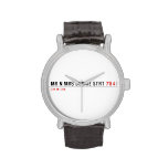 Mr n Mrs Dennie strt  Wrist Watch