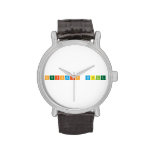 Periodic Table  Wrist Watch