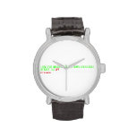I am the master of my own universe! Street 34  Wrist Watch