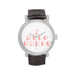 I
 LOVE 
 DIVINE  Wrist Watch