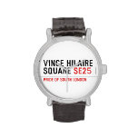 Vince hilaire Square  Wrist Watch