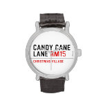 Candy Cane Lane  Wrist Watch