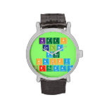 KEEP
 CALM
 AND
 HAPPY
 BIRTHDAY  Wrist Watch
