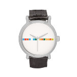 feria de ciencias  Wrist Watch