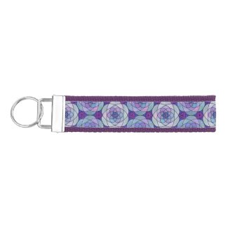 Wristlet Keychain with jewel-toned mandala