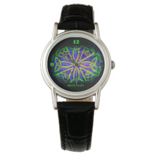 Wristwatch, clock, Celtic knot, Ireland, colorful Watch