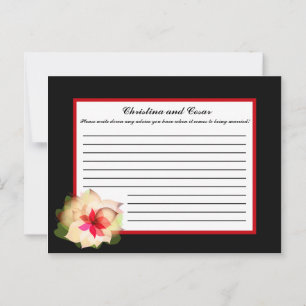Writable Advice Card Colorful Lotus Flower black B