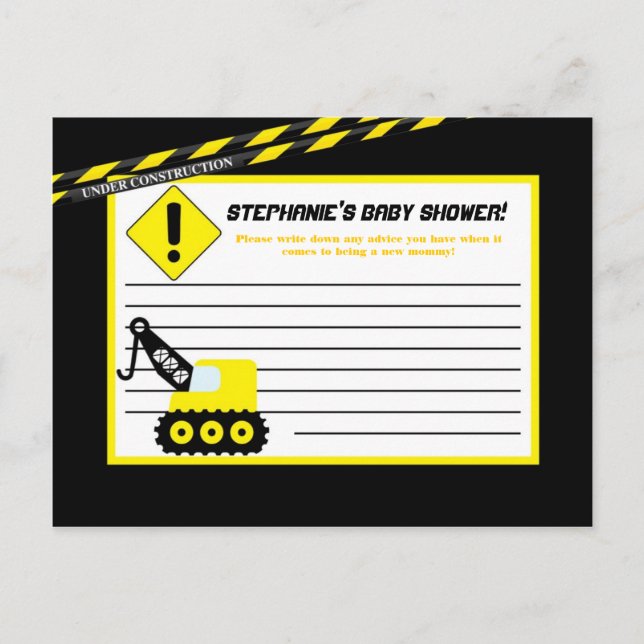 Writable Advice Card Construction (Front)