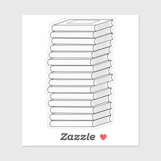 Writable Book Stack Reading Log Tracker Labels (Sheet)