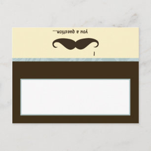 Writable Place Card I Mustache You a Question fun