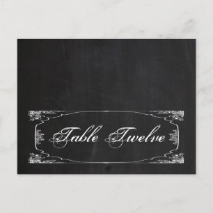 Writable Place Card Modern Chalkboard Vintage