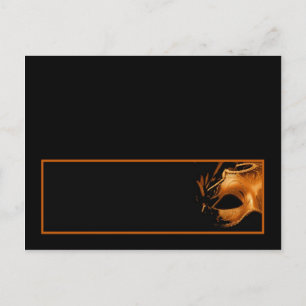 Writable Place Card Sweet 16 Orange Black