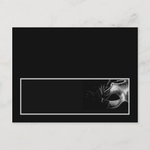 Writable Place Card Sweet 16 Silver Black