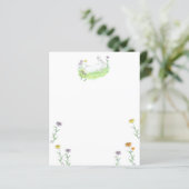 Write A Letter - Spring White Bunny Illustration  (Standing Front)