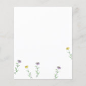 Write A Letter - Spring White Bunny Illustration  (Back)