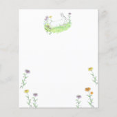 Write A Letter - Spring White Bunny Illustration  (Front)