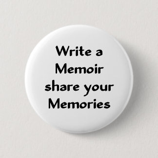 Write a Memoir Pinback Button
