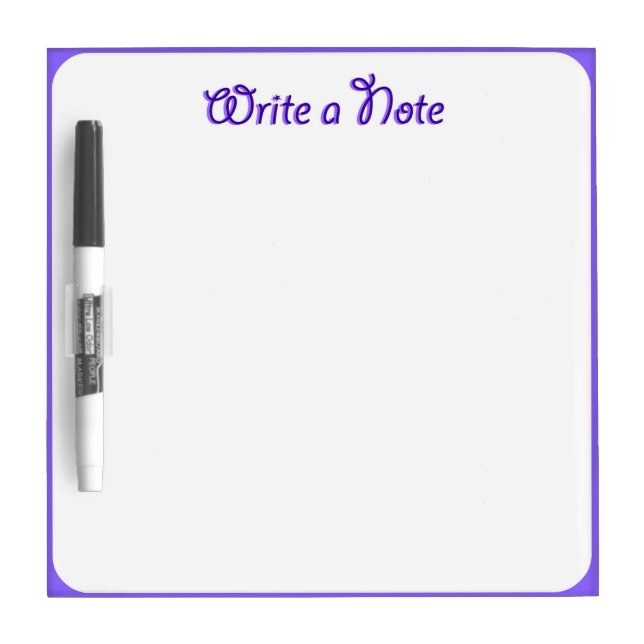 Write a Note Purple Framed Dry Erase Board (Front)