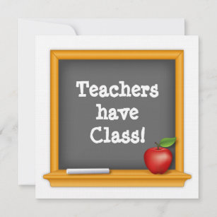 Write a Note: Teachers have Class Notecard