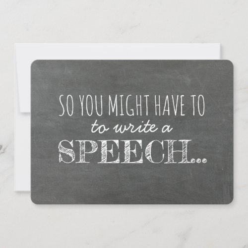 Write a Speech _ Funny Groomsman Proposal Invitation