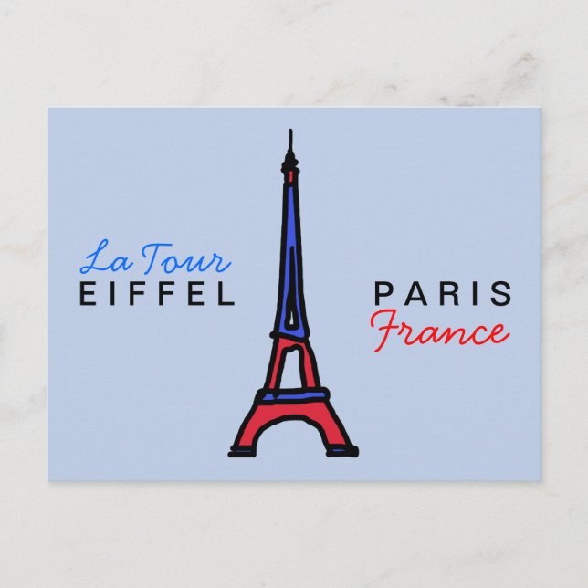 write about Paris France Postcard (Front)