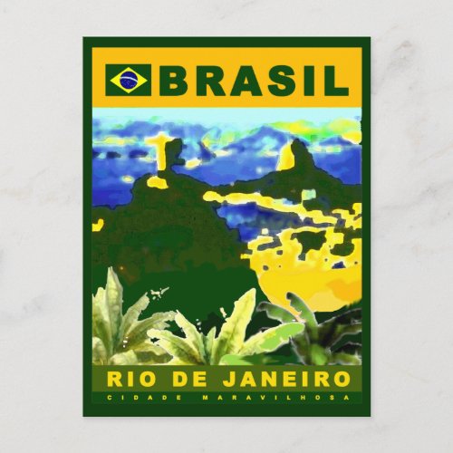 Write about Rio de Janeiro city Postcard