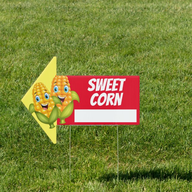 Write Directions to Fresh Sweet Corn Stand  Sign (Insitu)