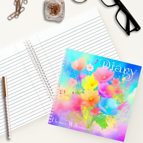 Write in bloom customizable square diary notebook