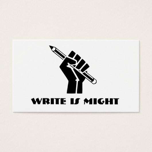 Write is Might (Front)