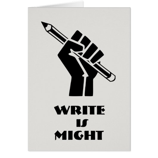 Write is Might (Front)