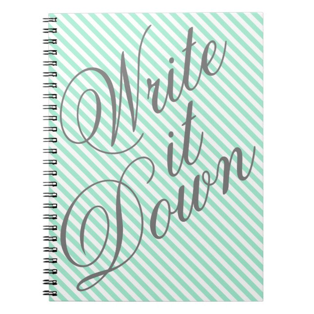 Write it Down Typography Notebook (Front)