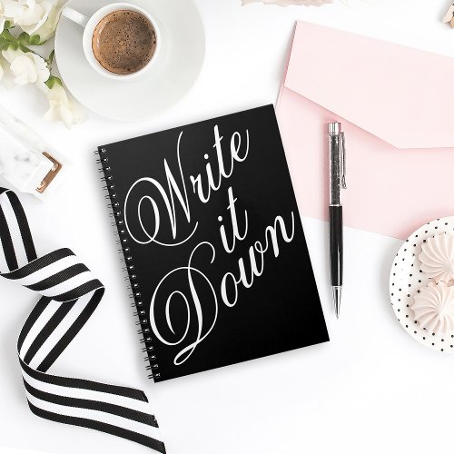 Write it Down Typography Notebook