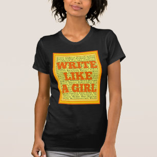 Write Like a Girl Citrus T-Shirt